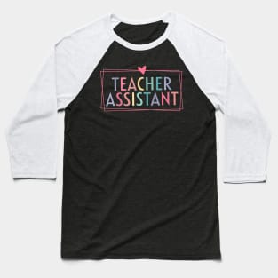 Teacher Assistant Aide Paraprofessional Educator Baseball T-Shirt